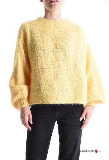 Maglione in Misto Lana maniche lunghe girocollo