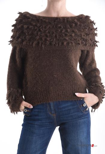 Strickpullover aus Wollmischung