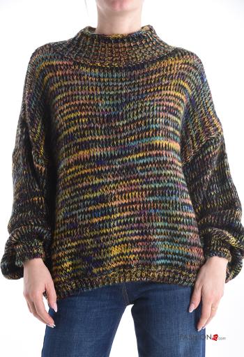 Maglione in Misto Lana maniche lunghe girocollo