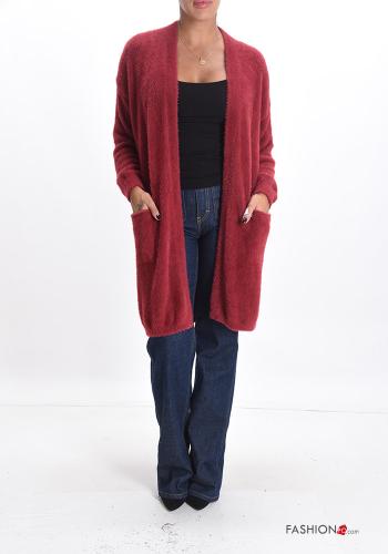 Cardigan maniche lunghe con tasche - ph 1