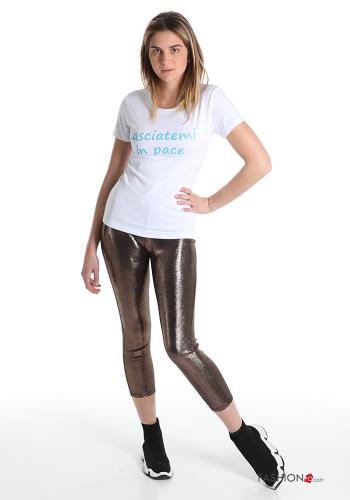 T-shirt in Cotone Fantasia scritta - ph 5