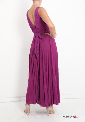 Scamiciato scollo a V lurex con fiocco - ph 2