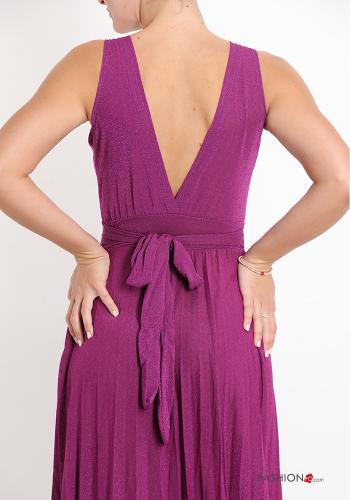 Scamiciato scollo a V lurex con fiocco - ph 4