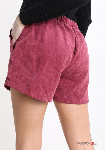 Shorts en Velours avec des boutons avec poches - ph 2