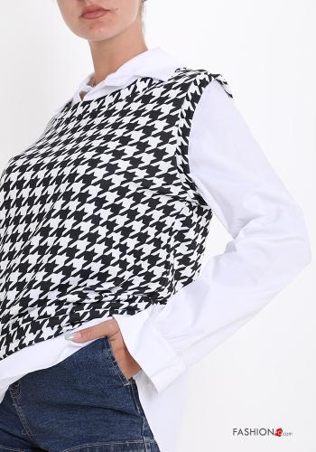 Blusa de Algodón Estampado pata de gallo - ph 4