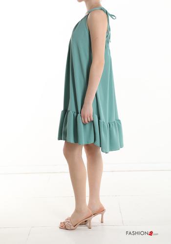 Robe sans manches à genoux à volants - ph 3