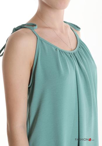 Robe sans manches à genoux à volants - ph 4