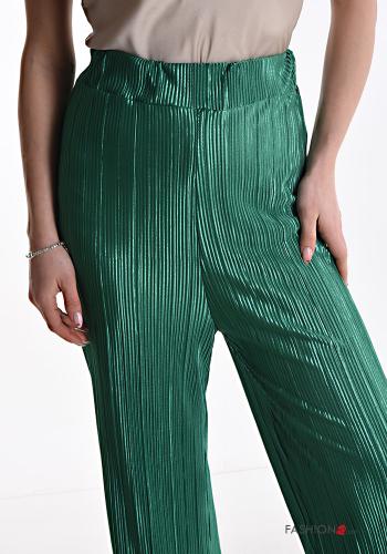 Pantalones con plisado brillante con elástico - ph 4