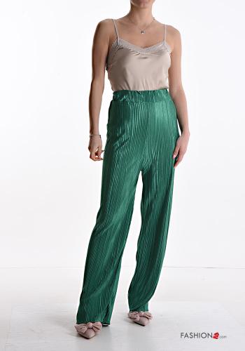 Pantalones con plisado brillante con elástico - ph 5