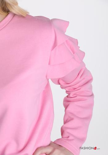 Felpa in Cotone  con balze - ph 4
