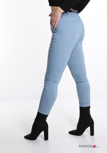 Trousers  with belt with buttons with zip with pockets - ph 3