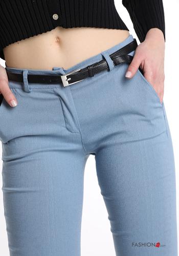 Trousers  with belt with buttons with zip with pockets - ph 4