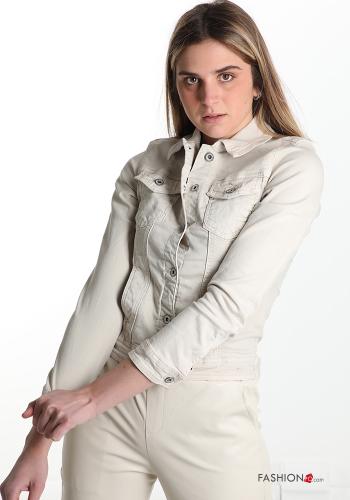 Veste en Coton  avec des boutons avec poches - ph 1