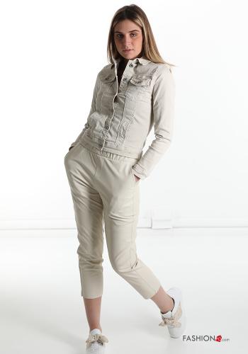 Veste en Coton  avec des boutons avec poches - ph 5