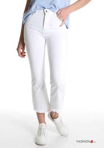 Jeans en Coton  avec poches à franges - ph 1