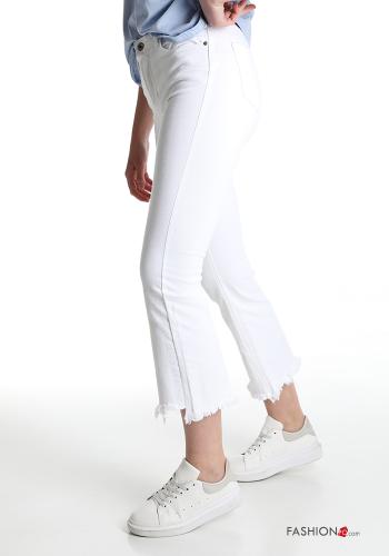 Jeans en Coton  avec poches à franges - ph 3