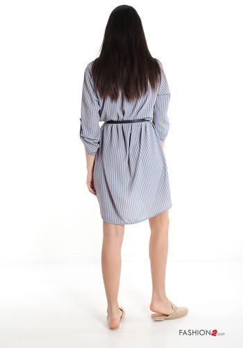 Vestido  con cinturón Estampado a rayas - ph 2