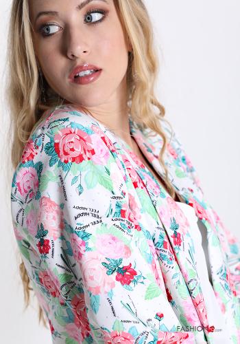 Giacca  con tasche Fantasia floreale - ph 4