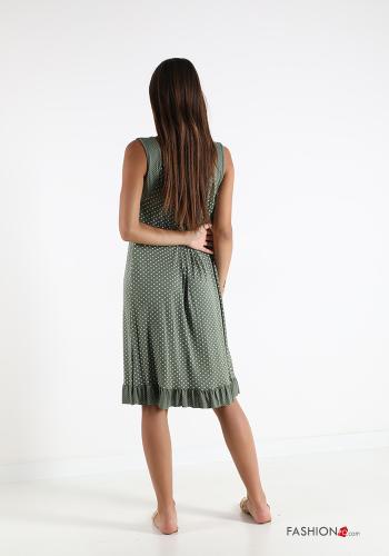 Polka-dot Sleeveless Dress with flounces - ph 2