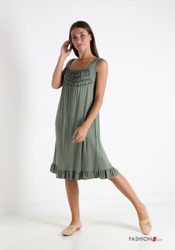 Polka-dot Sleeveless Dress with flounces - ph 3