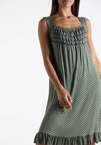 Polka-dot Sleeveless Dress with flounces - ph 4
