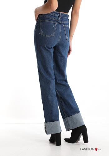 Cotton Jeans with buttons with pockets - ph 2
