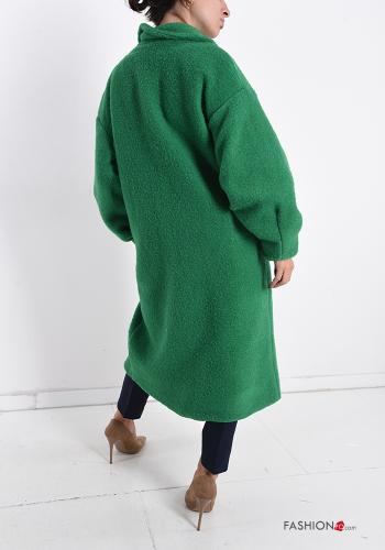 Wool Mix Coat with buttons with pockets - ph 2