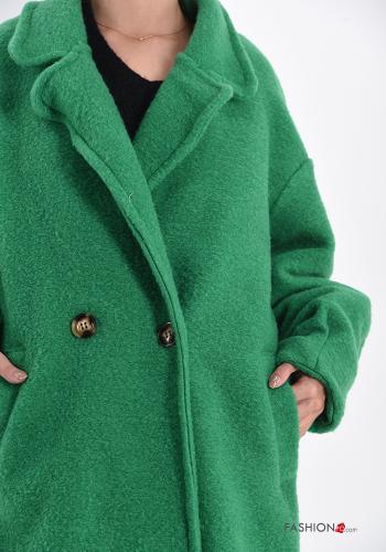 Wool Mix Coat with buttons with pockets - ph 4