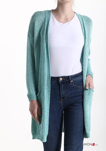 lurex Cardigan with pockets - ph 1