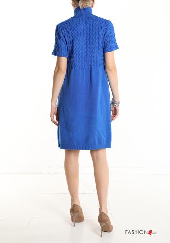 Vestido manga corta por la rodilla de cuello alto - ph 2