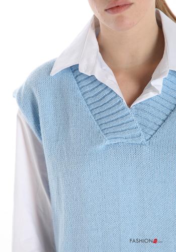 Maglione in Misto Lana  scollo a V - ph 4