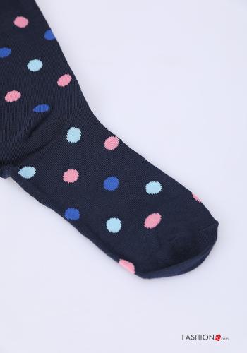 Set 12 pairs Polka-dot Cotton Stockings - ph 2