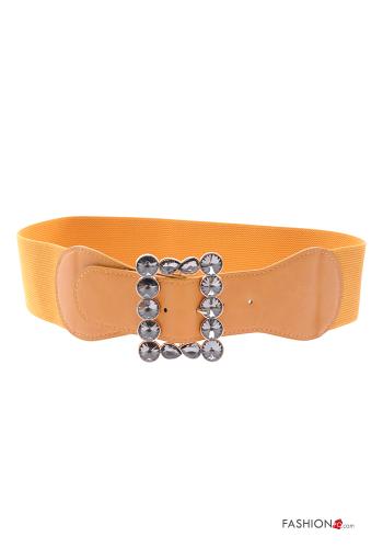 Ceinture ajustable avec strass avec élastique