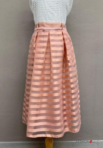 Striped Skirt with elastic