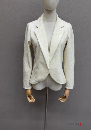 Embroidered lace trim Blazer - ph 1