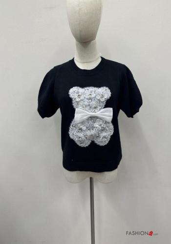 Teddybär-Druck T-shirt