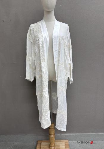 Embroidered Cotton Duster Coat