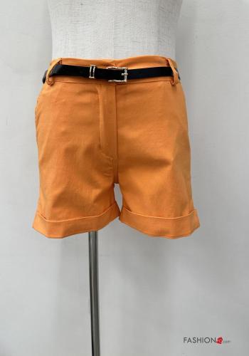 Pantaloncino Short con cintura con zip con tasche con bottoni - ph 1
