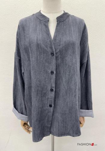Chemise manches extra-longues à boutons - ph 1