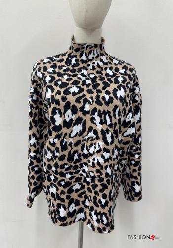 Animal print long sleeve Rollneck - ph 1