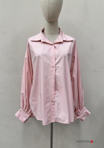 long sleeve with collar Cotton Shirt with buttons - ph 1