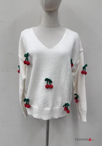 long sleeve Sweater with v-neck - ph 1