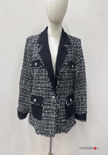 Cotton Jacket with buttons with pockets - ph 1