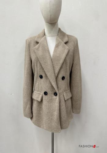 Blazer doppio petto con bottoni con tasche - ph 1