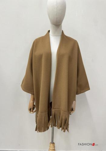 long sleeve Duster Coat with fringe - ph 1