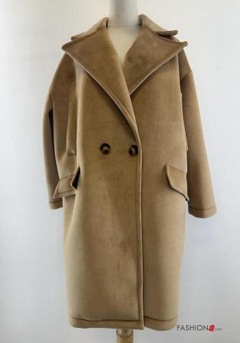 Cappotto con colletto con bottoni con tasche - ph 1