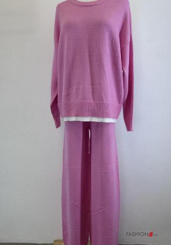 long sleeve wide leg Co-ord with elastic