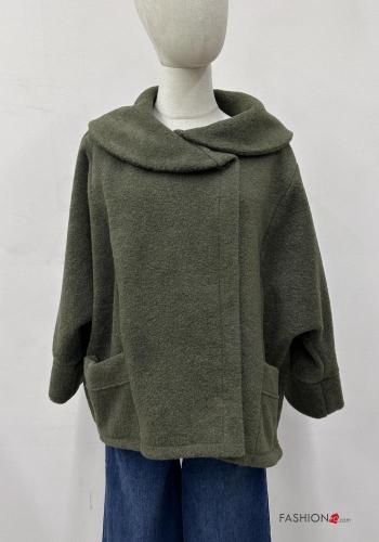 Cappotto con colletto con bottoni con tasche - ph 1