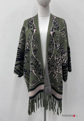 Mantella maniche lunghe con frange - ph 1