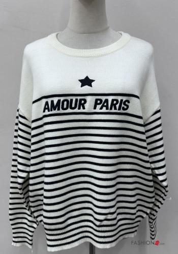 Maglione maniche lunghe girocollo Fantasia mista - ph 1